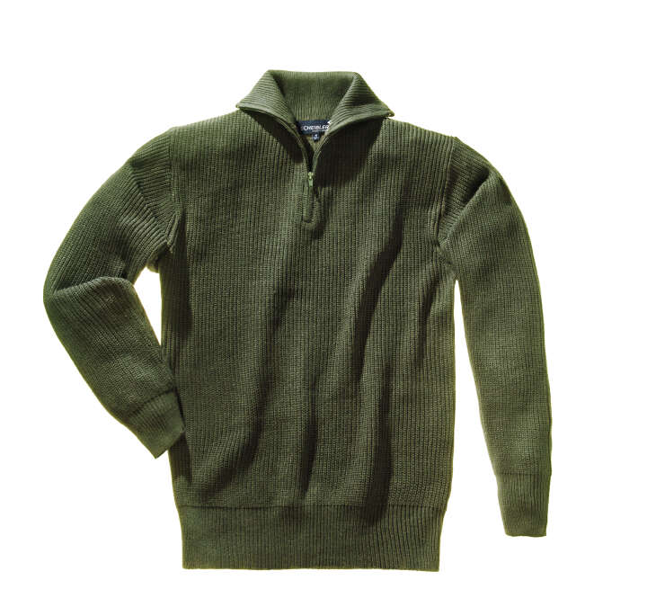 SCHEIBLER Herren Strick Troyer-Pullover